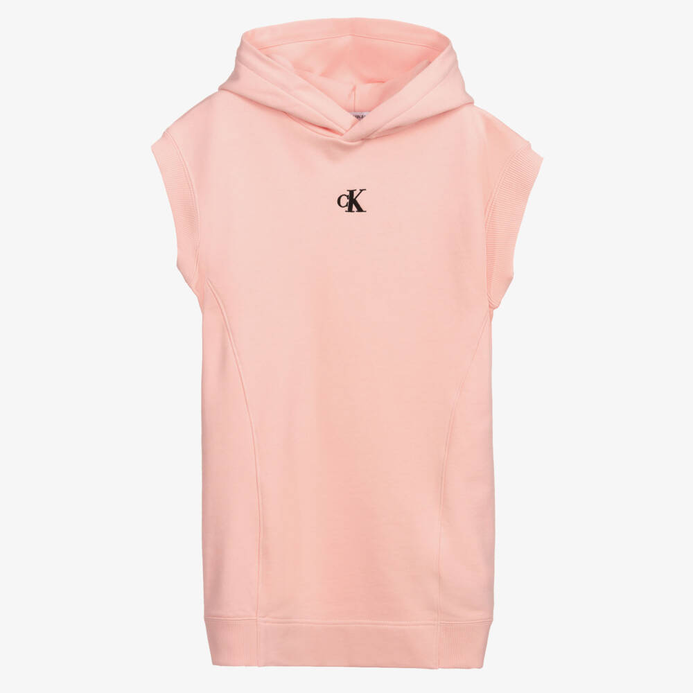 Calvin Klein Джинсы-Розовое платье с капюшоном для подростков | Childrensalon Outlet