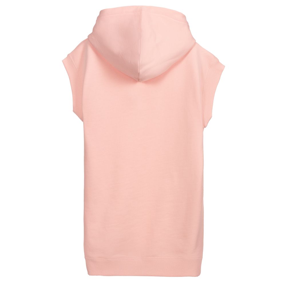 Pink hooded sweatshirt dress online