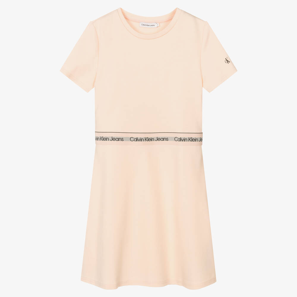 Calvin Klein Jeans - Teen Girls Pink Logo Dress | Childrensalon