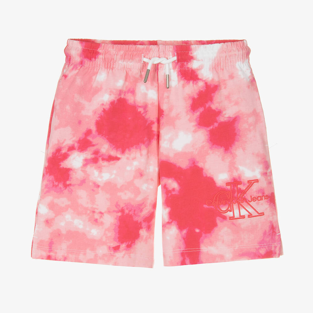 Calvin Klein Jeans - Short rose tie & dye ado fille | Childrensalon