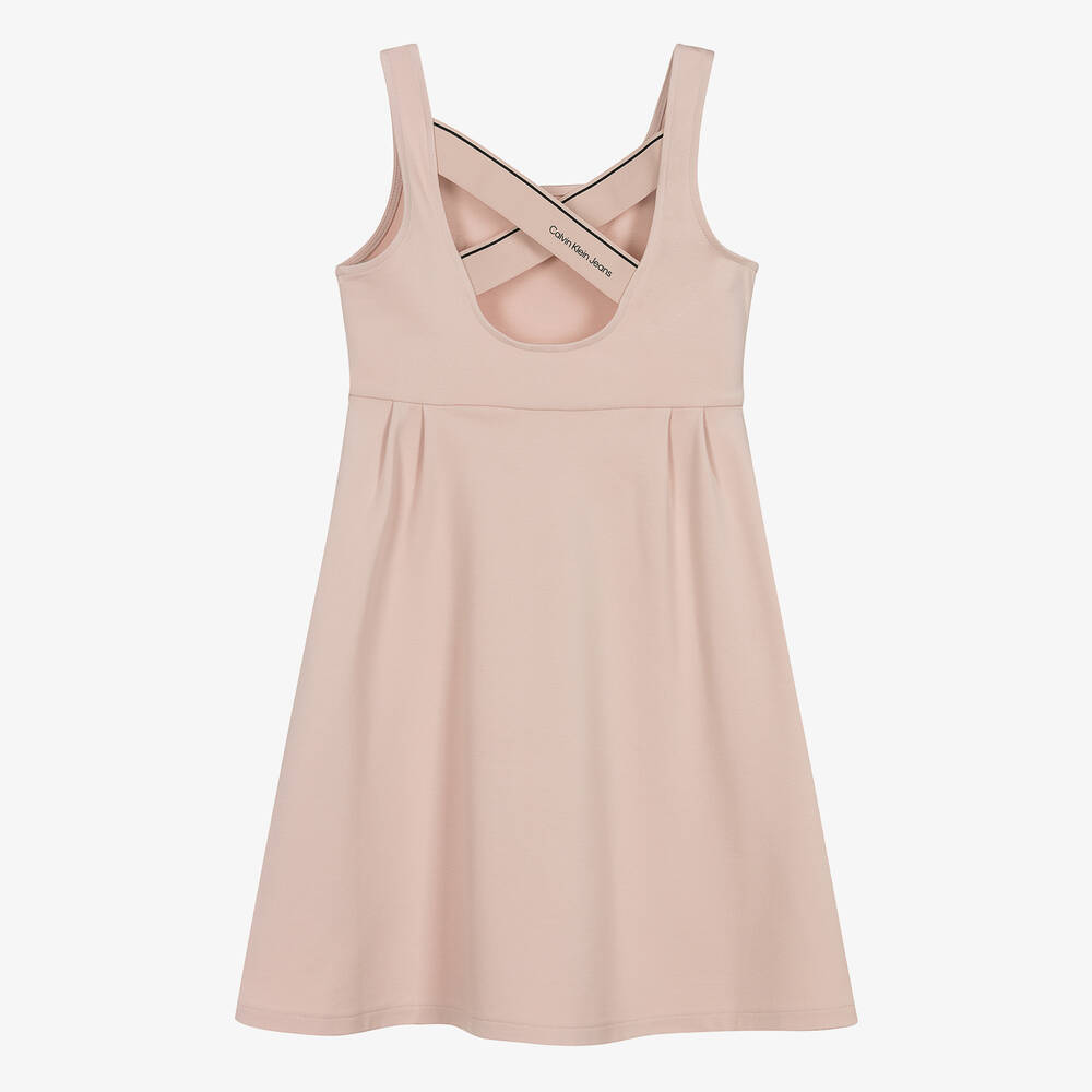 Calvin Klein Teen Girls Pink Viscose Monogram Dress