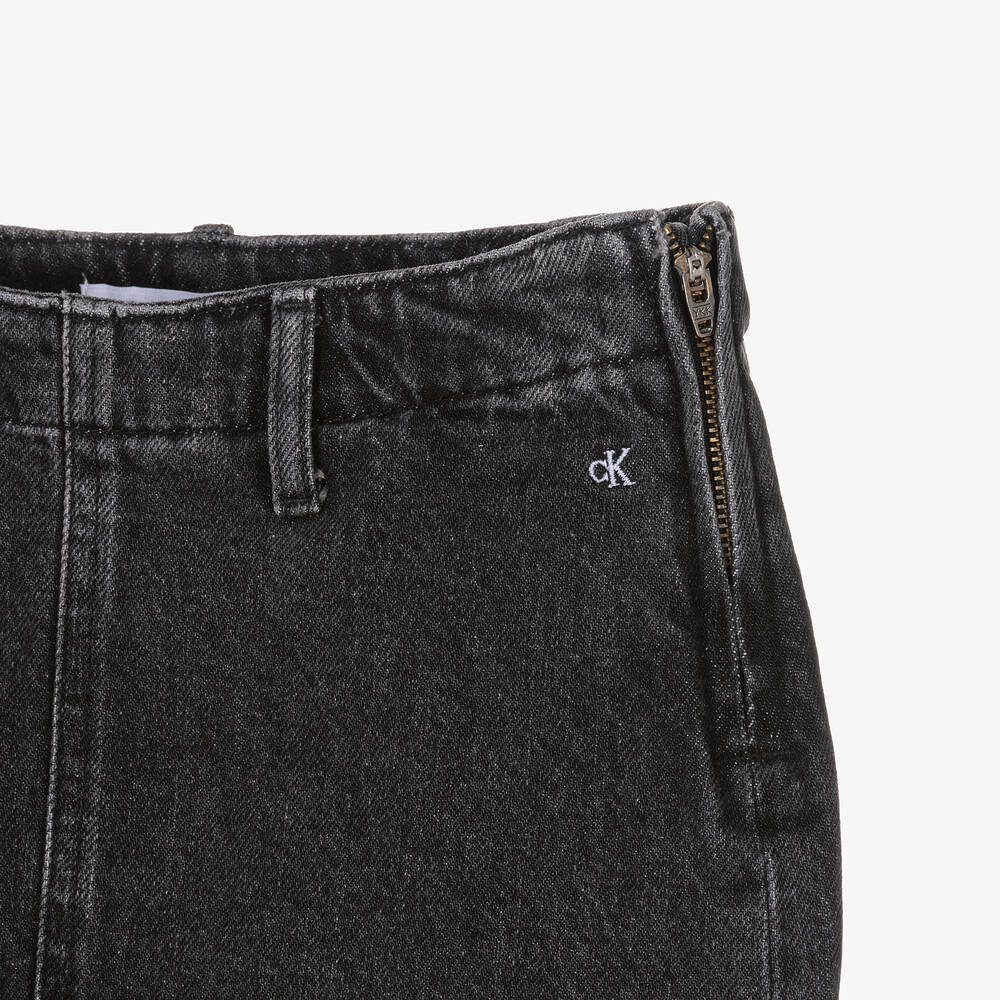 Calvin Klein-Черная джинсовая юбка-варенка для подростков | Childrensalon Outlet