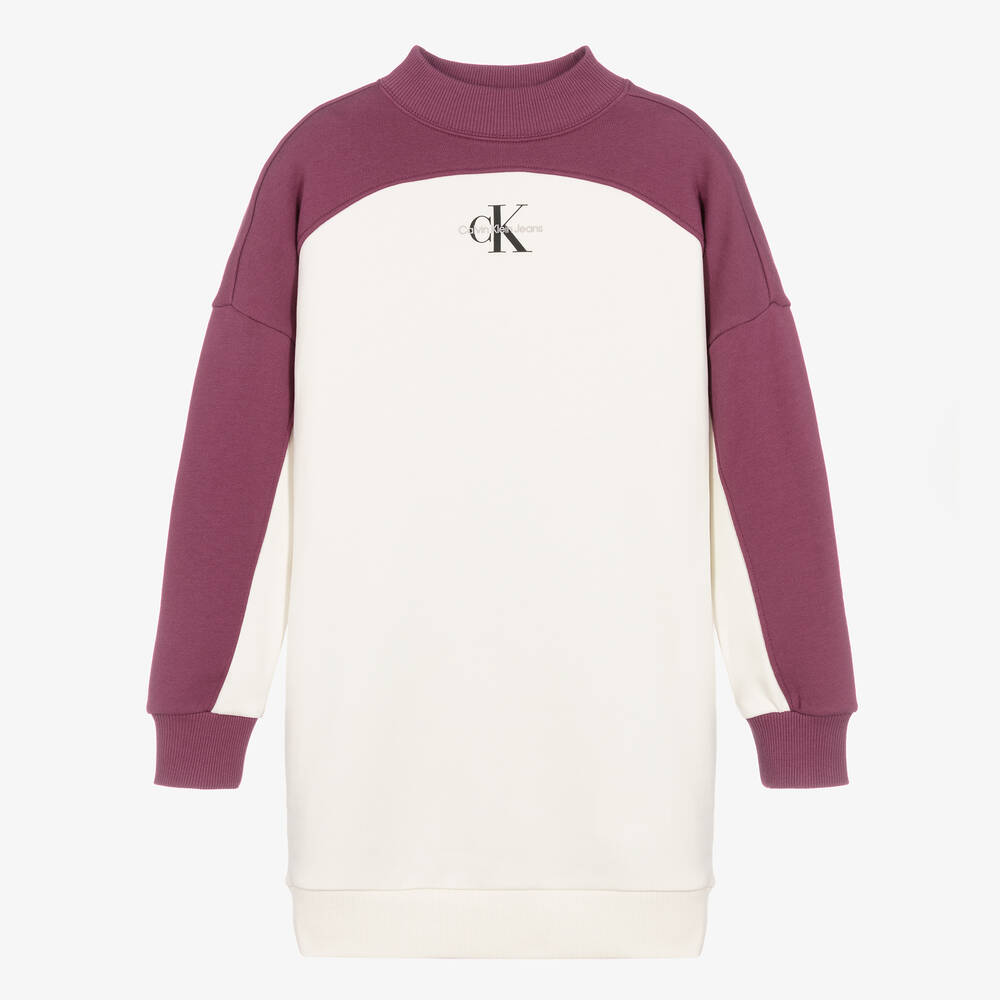 Calvin klein colour block sweatshirt clearance