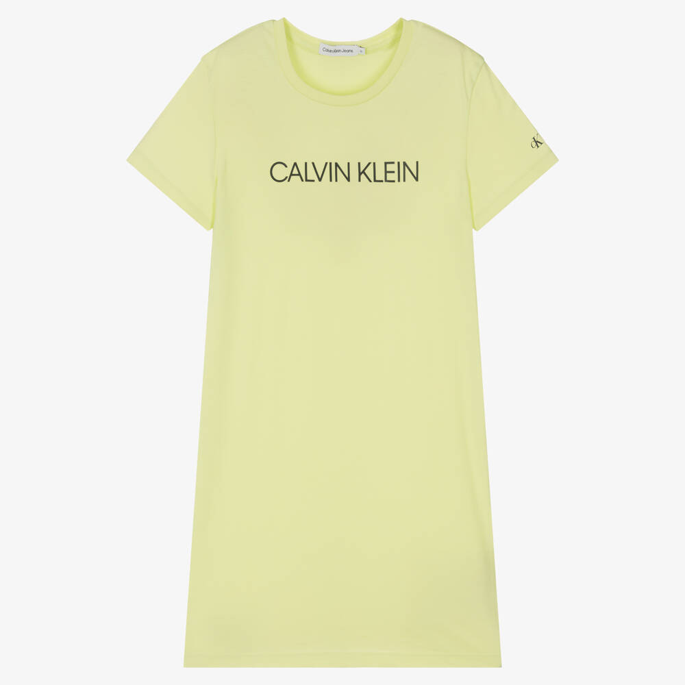 Calvin klein shop yellow t shirt