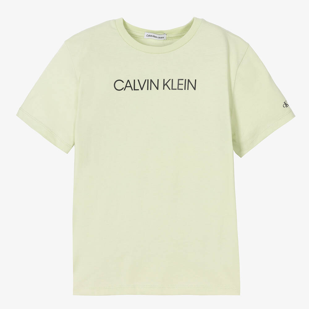 Calvin Klein Jeans - Teen Green Logo T-Shirt | Childrensalon