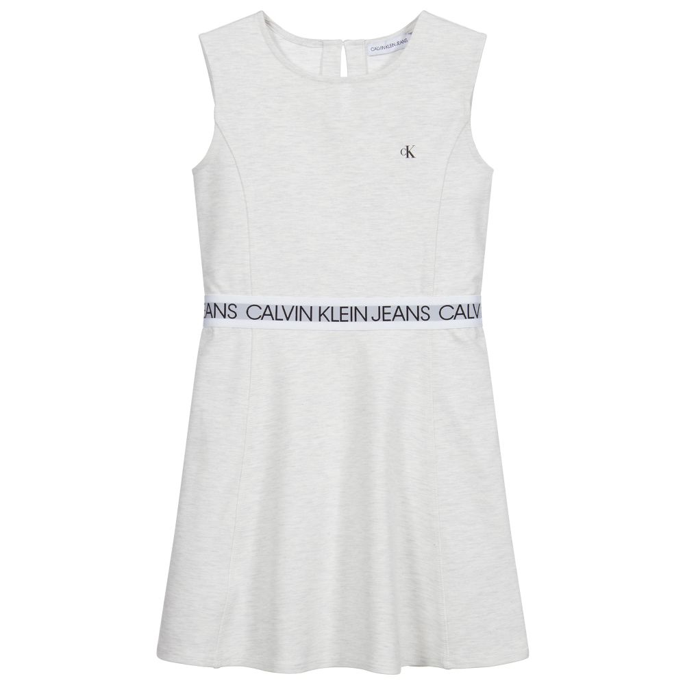 Calvin Klein Jeans - Teen Grey Logo Dress | Childrensalon