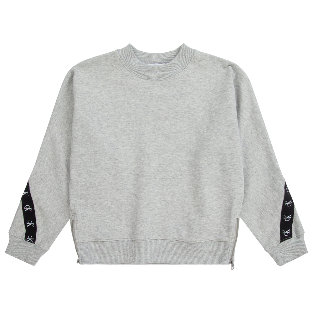 Calvin Klein Jeans - Teen Grey Logo Sweatshirt | Childrensalon