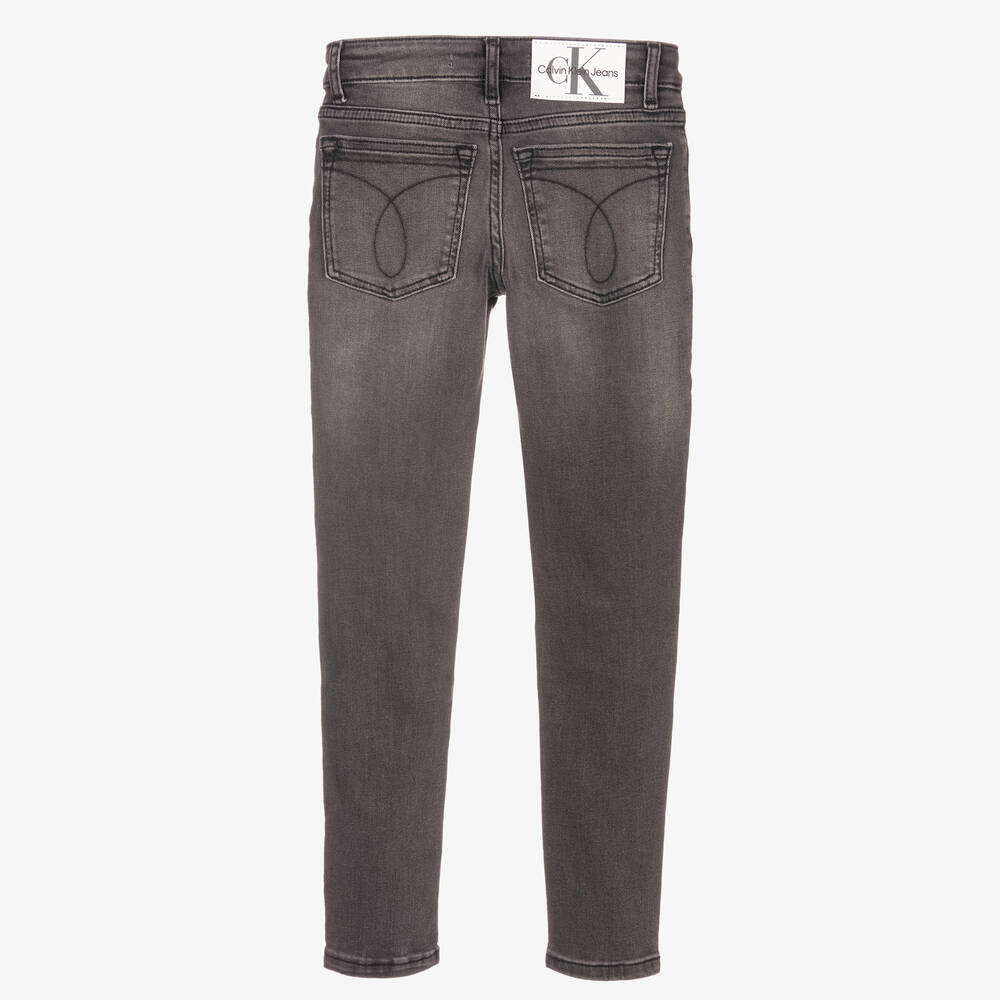 Calvin Klein Джинсы-Серые джинсы скинни с эффектом потертости | Childrensalon Outlet