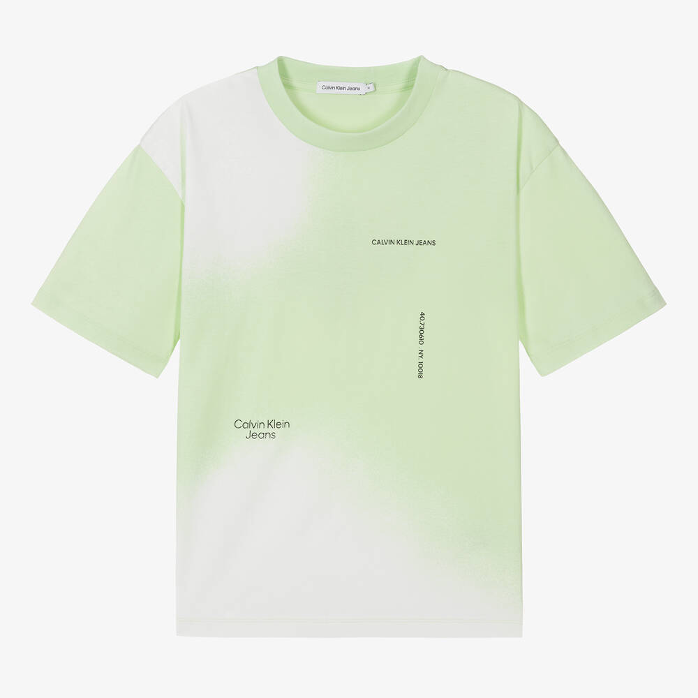 Calvin klein green t shirt 2025