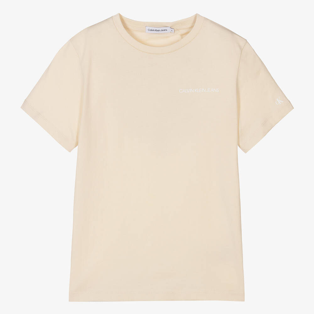 Calvin Klein Jeans - Hellbeiges Teen T-Shirt | Childrensalon