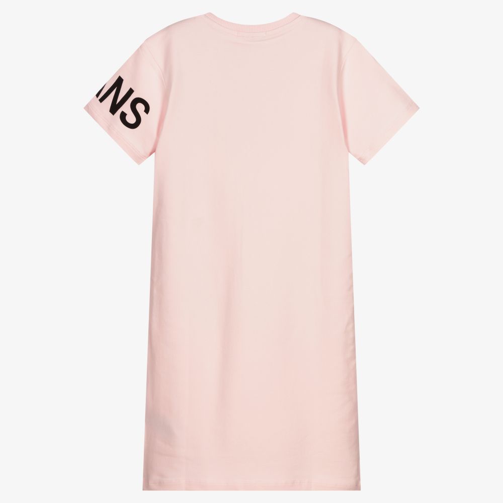 Calvin Klein Jeans-Teen Pink & White Logo Dress | Childrensalon Outlet