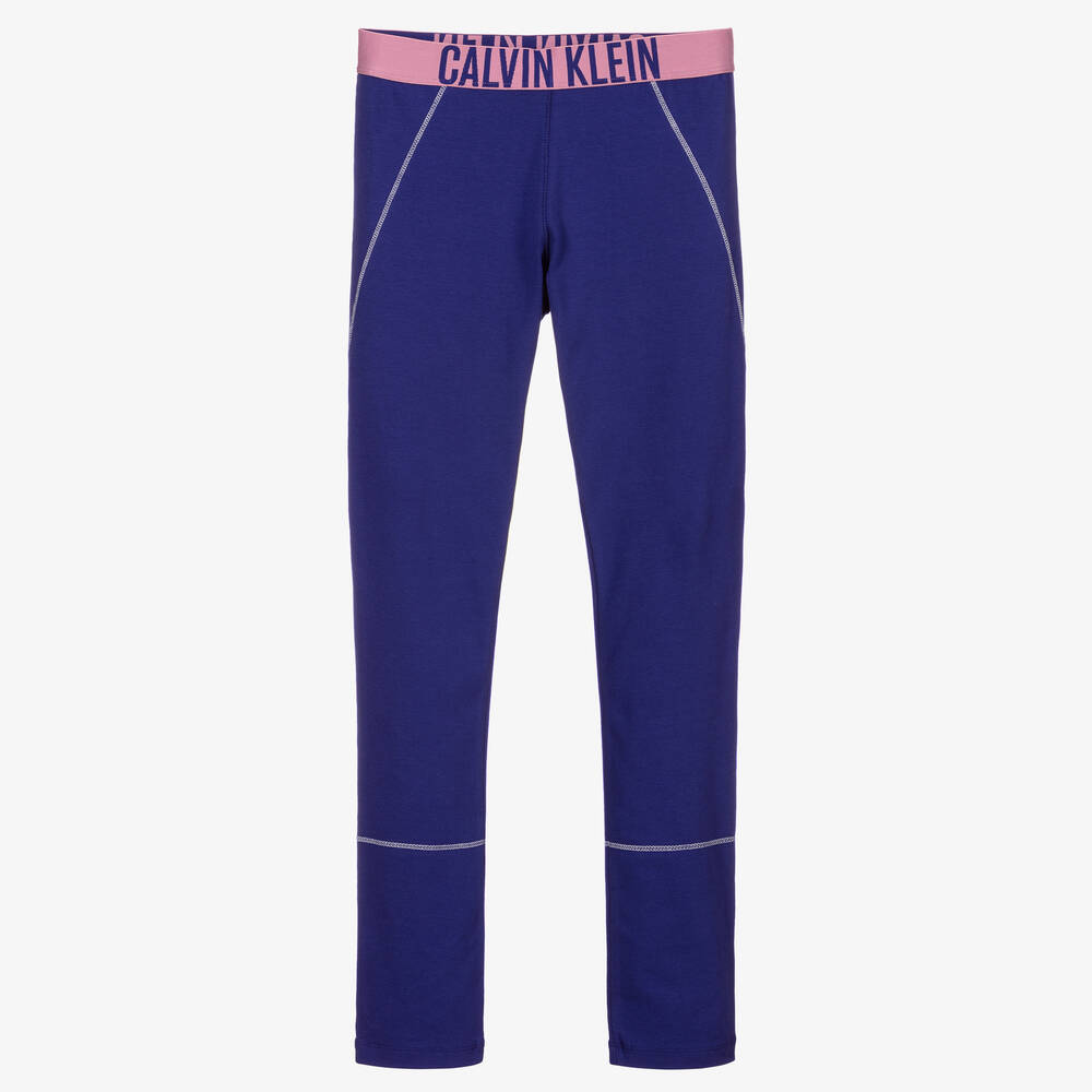 Calvin Klein - Teen Purple Logo Leggings | Childrensalon