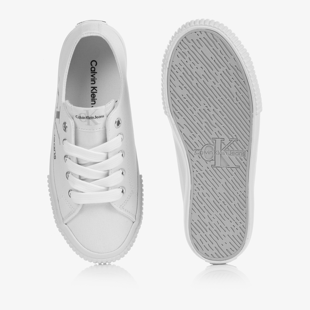Calvin klein on sale white canvas shoes