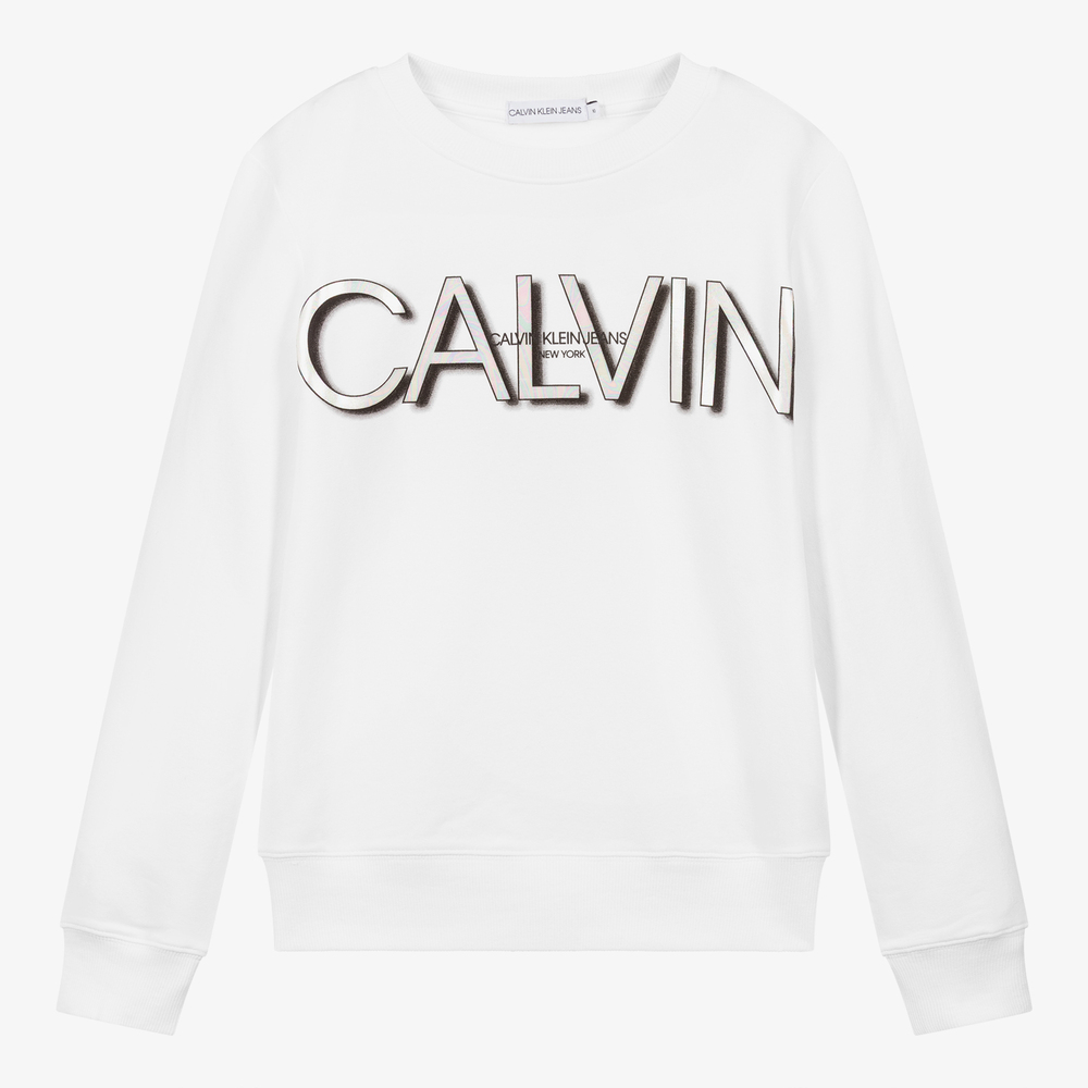 White calvin sale klein jumper