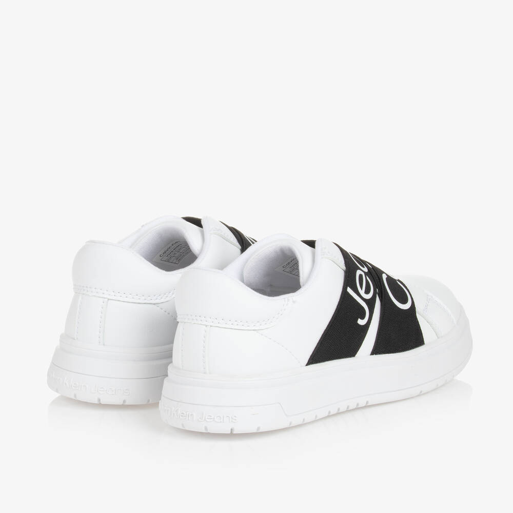 White trainers calvin klein outlet