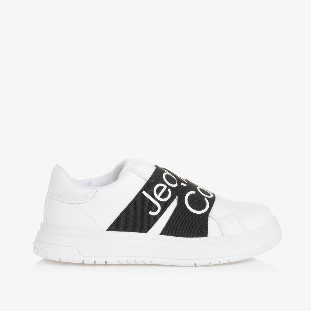Calvin klein black and white trainers cheap