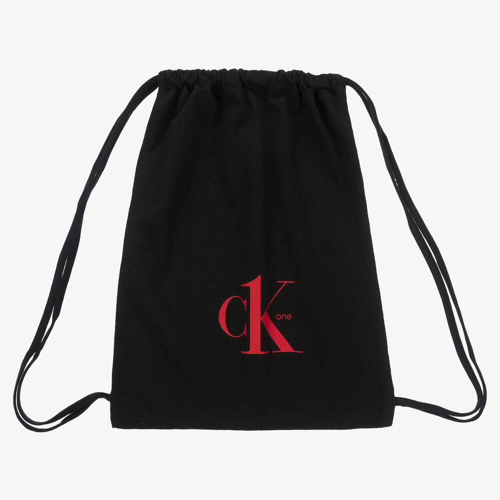 Calvin Klein-White & Black Pyjama Shorts Set | Childrensalon Outlet