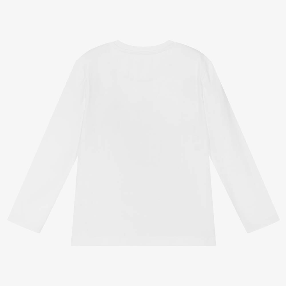 Calvin Klein Джинсы-Белый хлопковый топ | Childrensalon Outlet