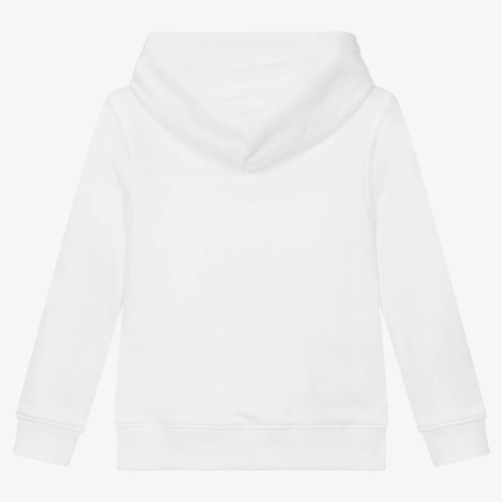 Plain white cotton hoodie deals
