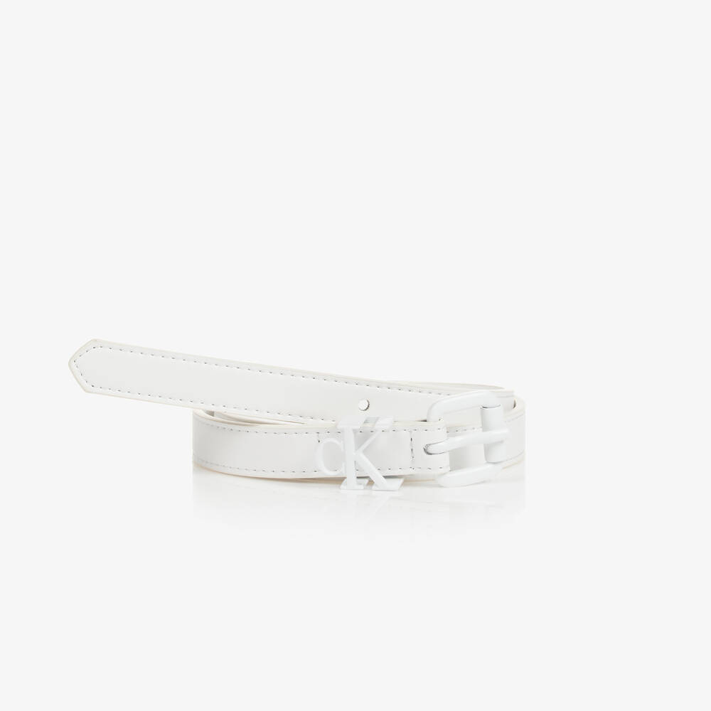 Calvin klein white belt 2025