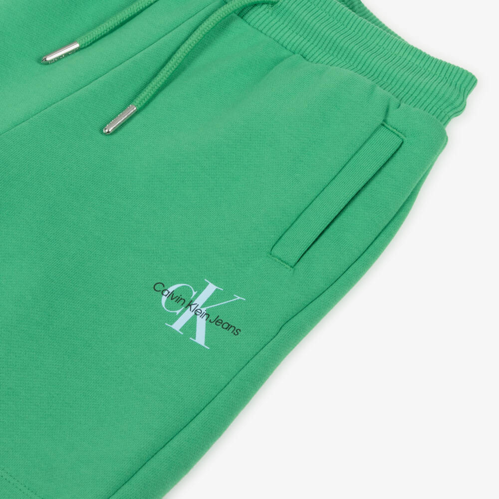 Calvin Klein-Youth Forest Knit Cotton Shorts | Childrensalon Outlet