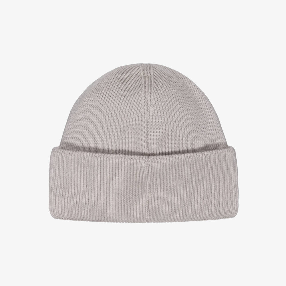 Canada Goose-Beige Merino Wool Ribbed Beanie Hat | Childrensalon Outlet