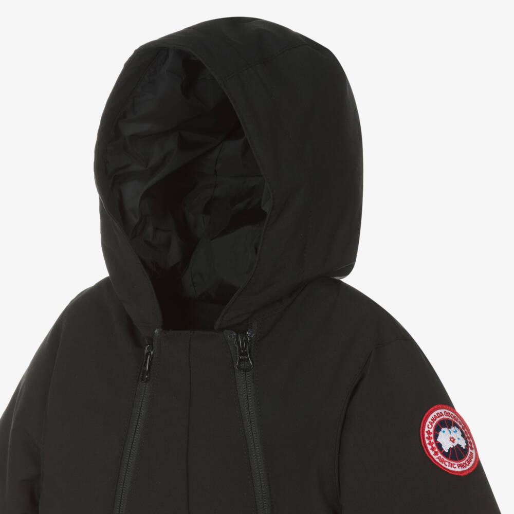 Canada Goose-Black Down-Filled Baby Snowsuit | Childrensalon Outlet
