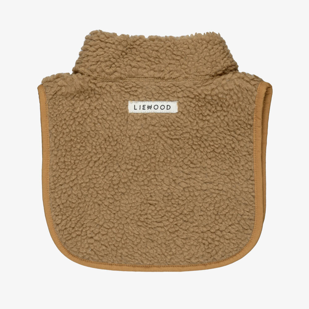 Liewood-Caramel Beige Sherpa Fleece Neck Warmer | Childrensalon Outlet