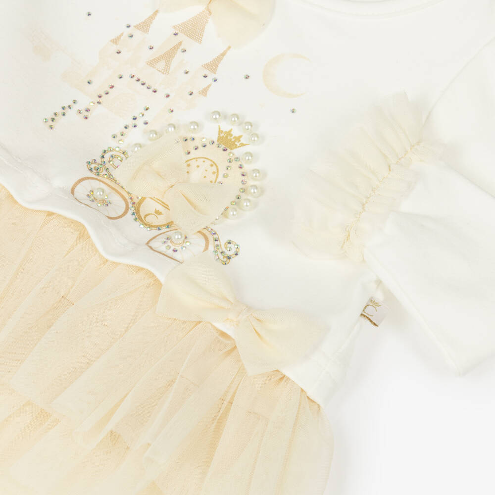 Caramelo Kids-Бежевый комплект леггинсов Enchanted Castle для девочек | Childrensalon Outlet