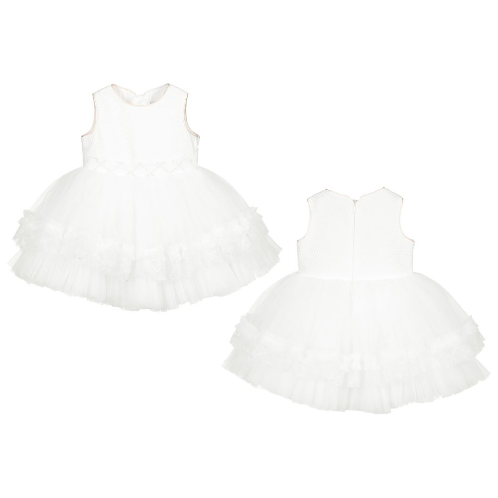 Caramelo Kids-Baby Girls Ivory Dress Set | Childrensalon Outlet