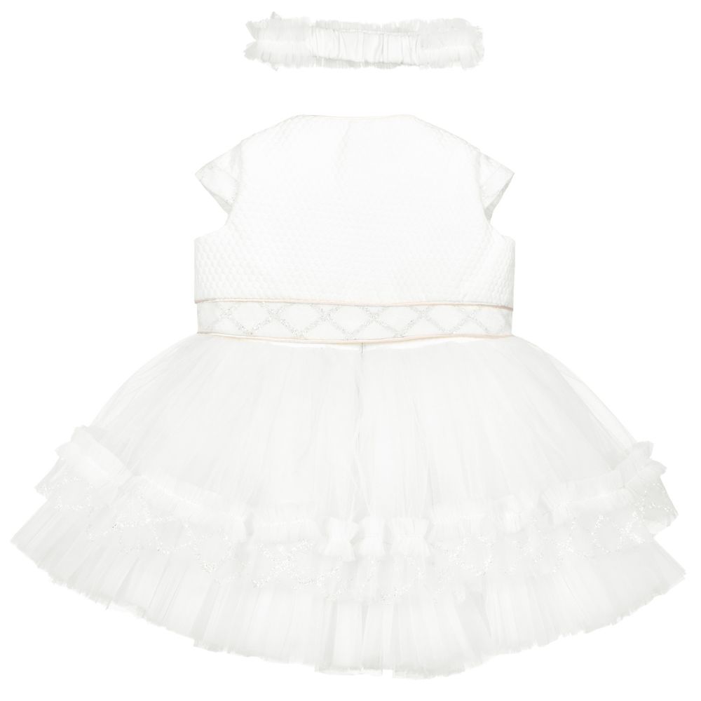 Caramelo Kids-Baby Girls Ivory Dress Set | Childrensalon Outlet