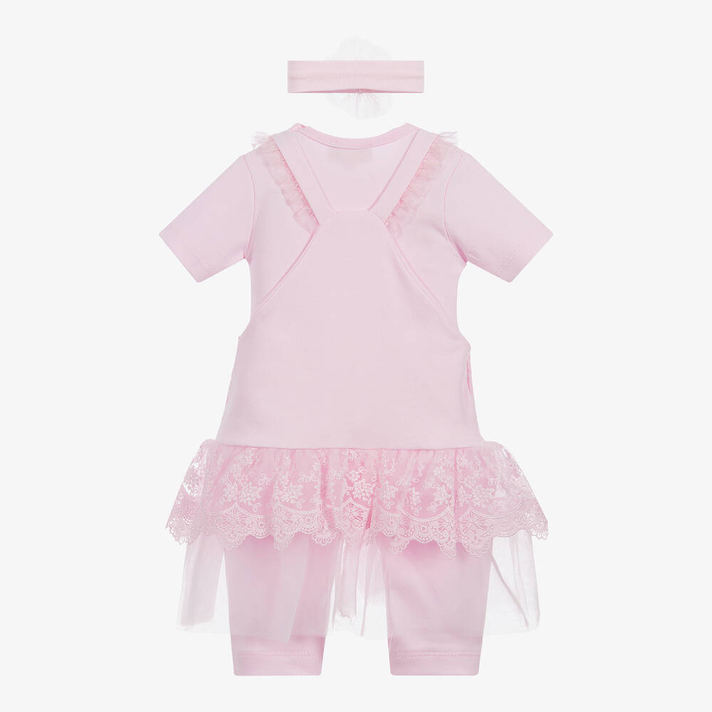 Caramelo Kids-Baby Girls Pinafore Dress Set | Childrensalon Outlet