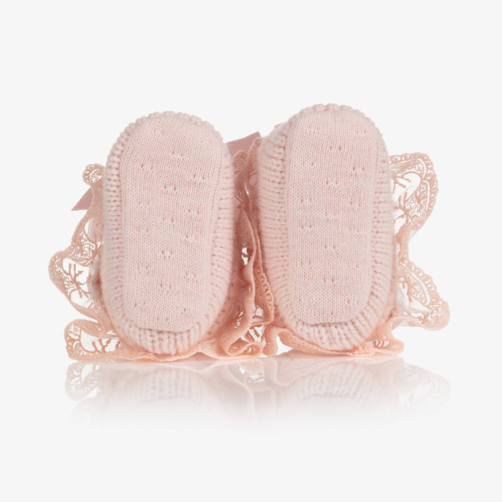 Caramelo Kids-Baby Girls Pink Booties | Childrensalon Outlet