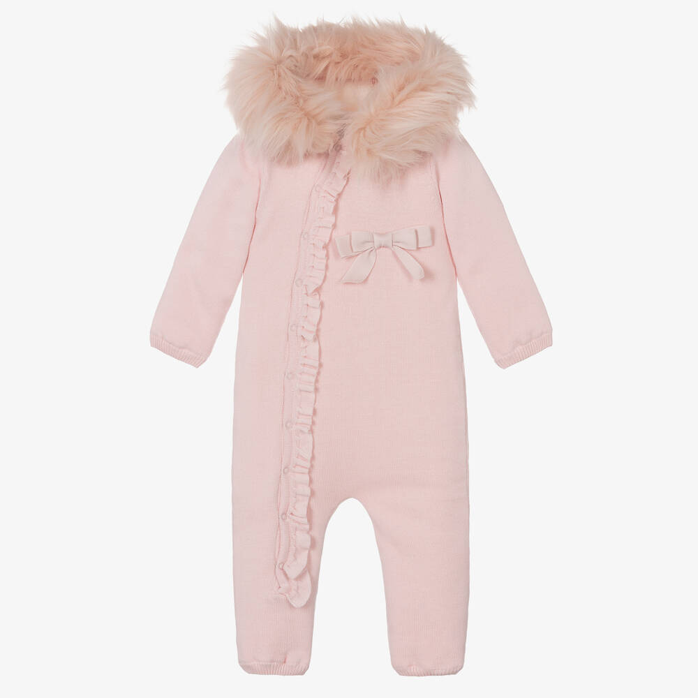 Caramelo Kids - Combi-pilote rose en coton | Childrensalon