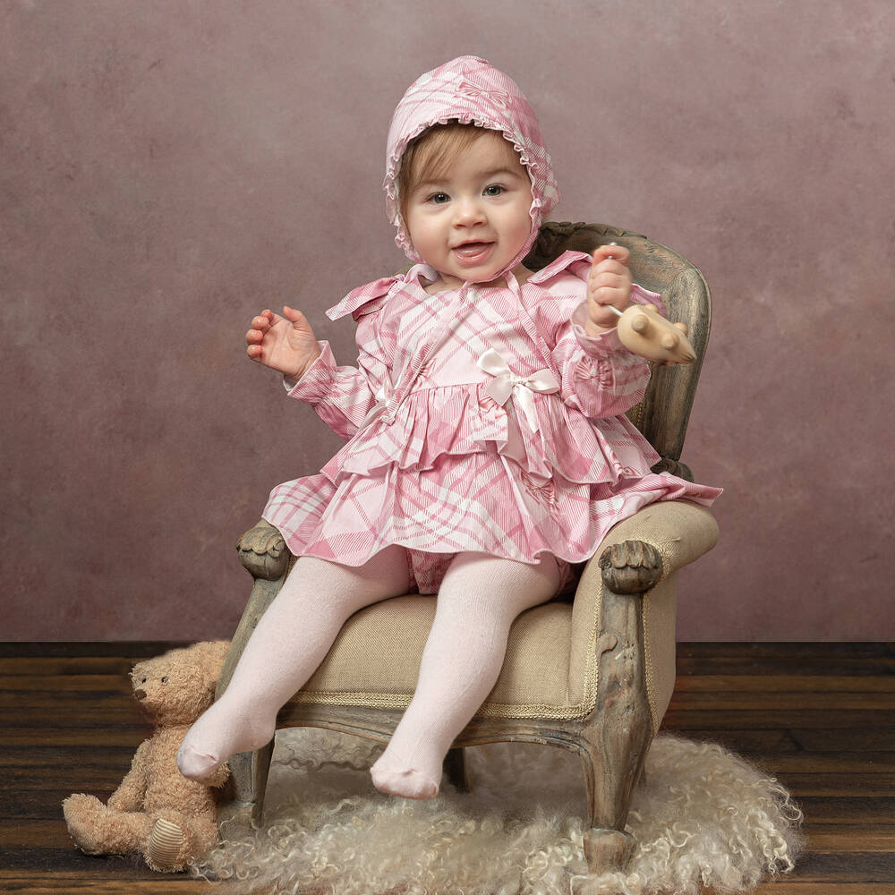 Caramelo Kids-Розовый комплект с платьем для малышек | Childrensalon Outlet