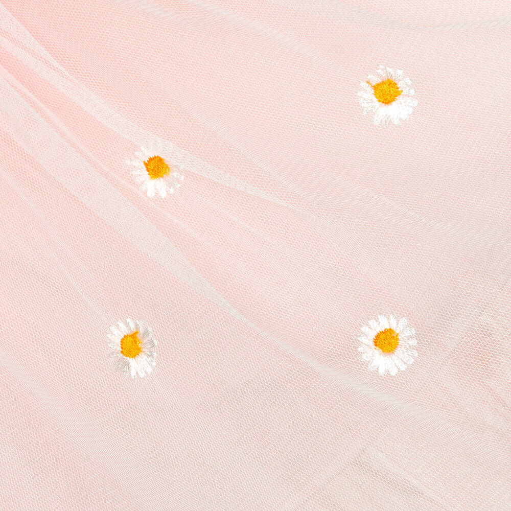 Caramelo Kids-Baby Girls Pink Embroidered Tulle Dress Set | Childrensalon Outlet