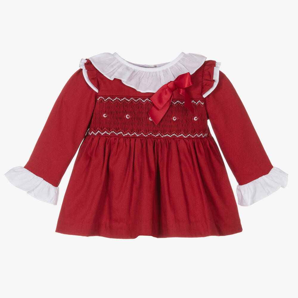 Caramelo Kids - Baby Girls Red Dress  | Childrensalon