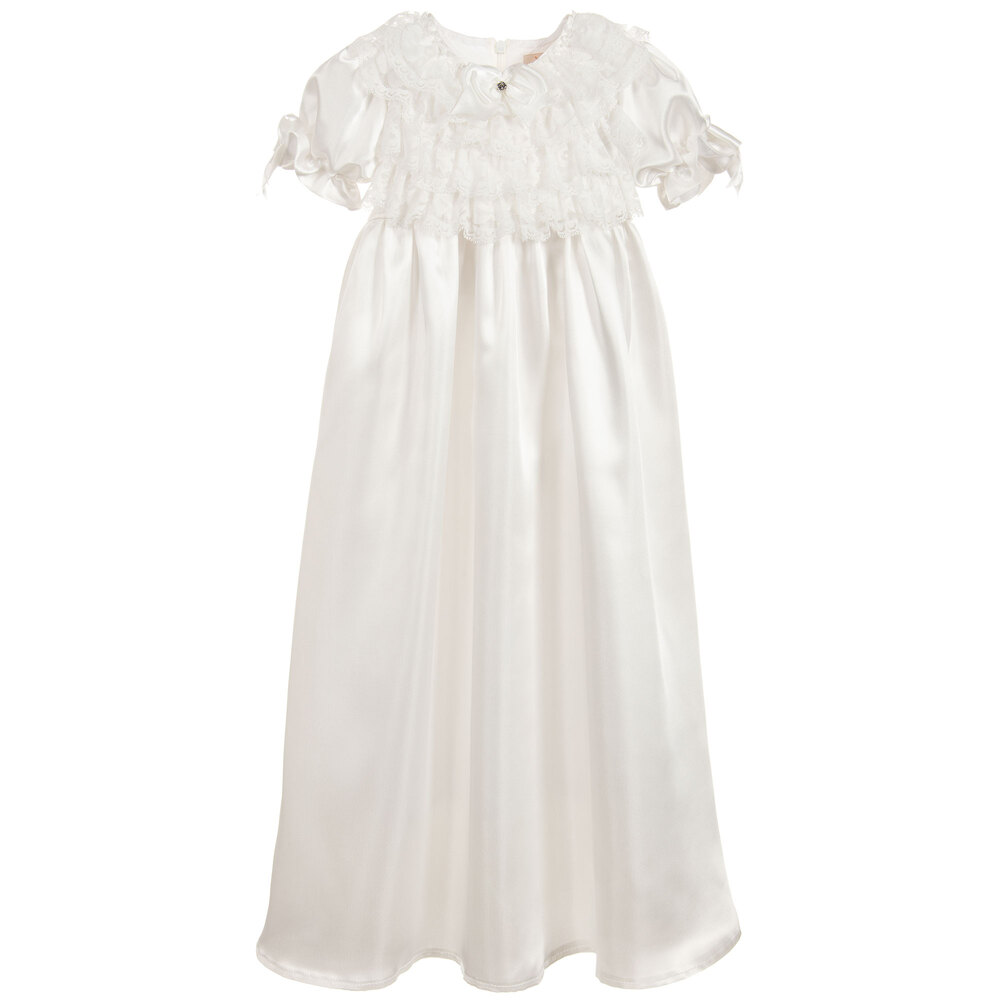 Caramelo Kids - Baby-Taufkleid Satin f. Mädchen | Childrensalon