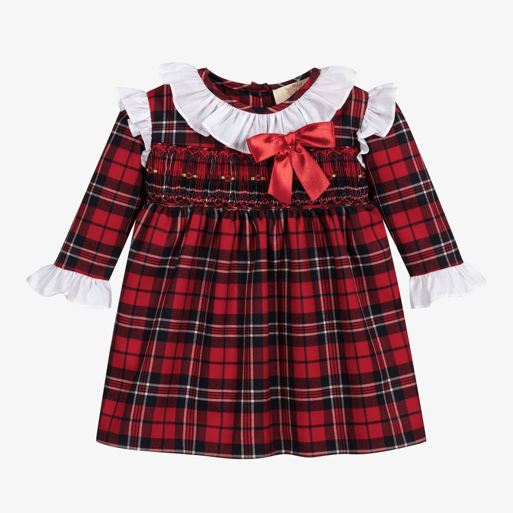 Caramelo Kids - Baby Girls Tartan Dress Set | Childrensalon