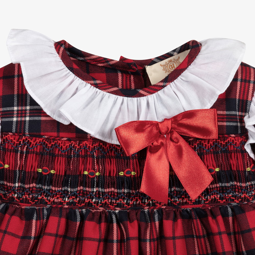 Caramelo Kids-Baby Girls Tartan Dress Set | Childrensalon Outlet