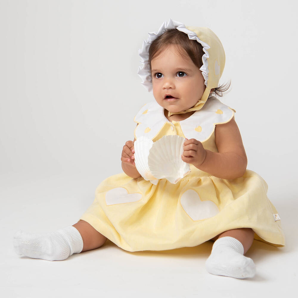 Linen dress for baby girl clearance