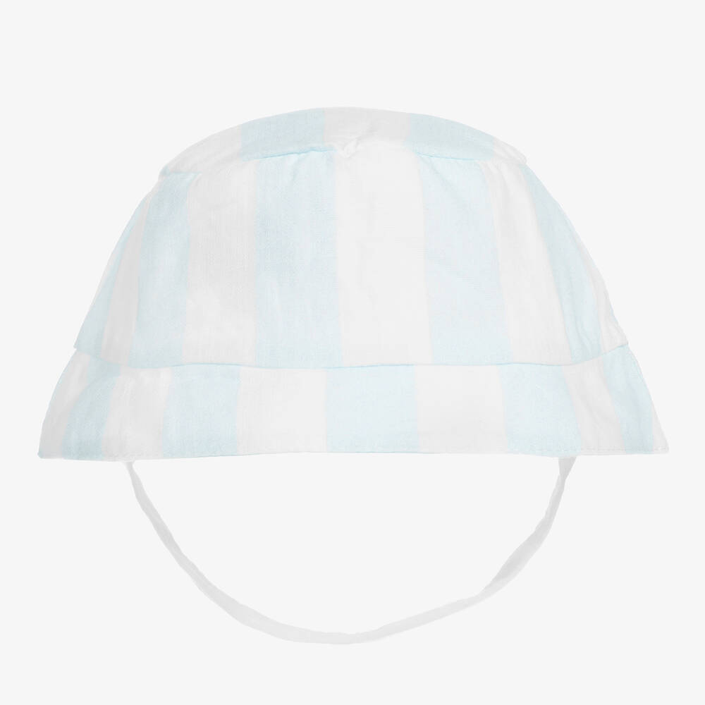 Caramelo Kids - Baby-Bonbonstreifen-Sonnenhut blau | Childrensalon