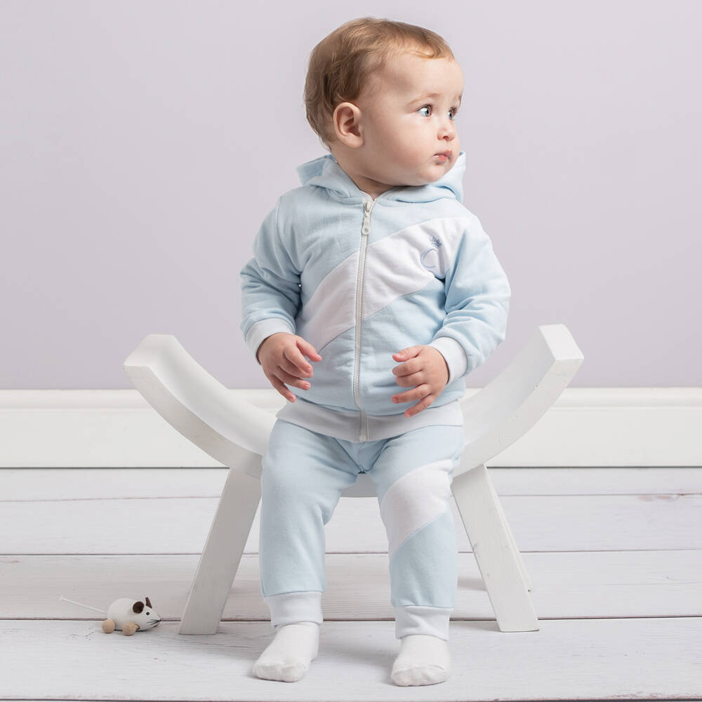 Caramelo Kids-Boys Azure Three-Piece Tracksuit | Childrensalon Outlet