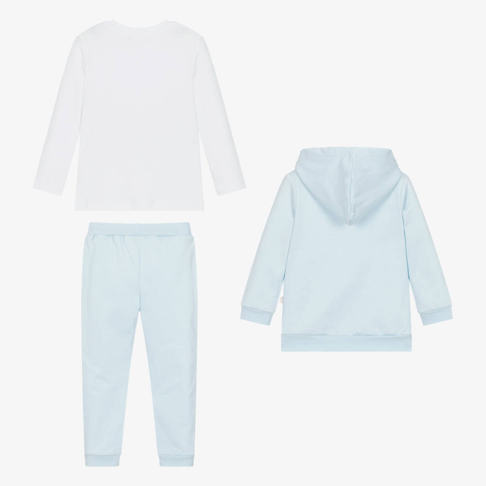 Caramelo Kids-Boys Azure Three-Piece Tracksuit | Childrensalon Outlet