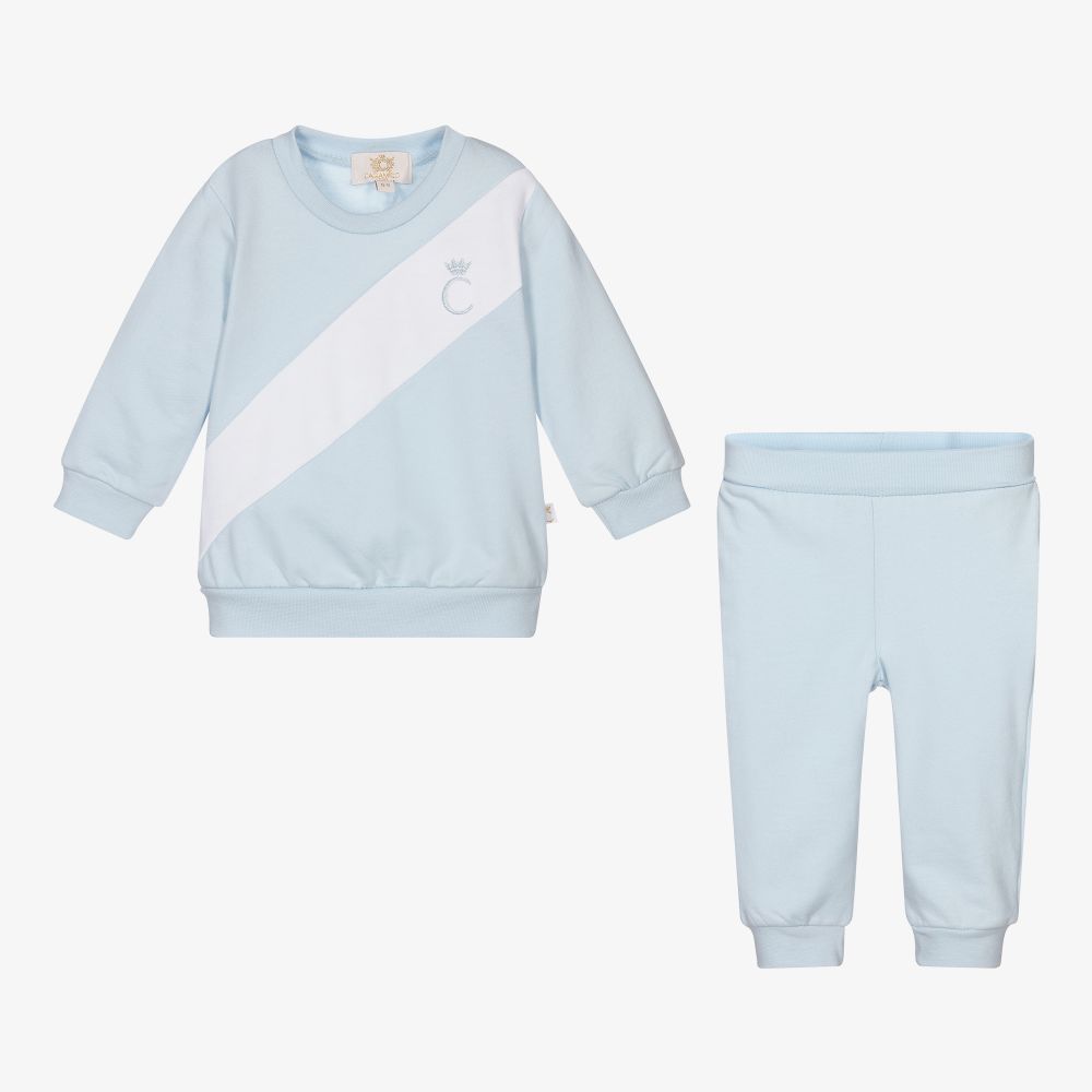 كاراميلو كيدز -بدلة رياضية قطن لون أزرق للأولاد | Childrensalon Outlet