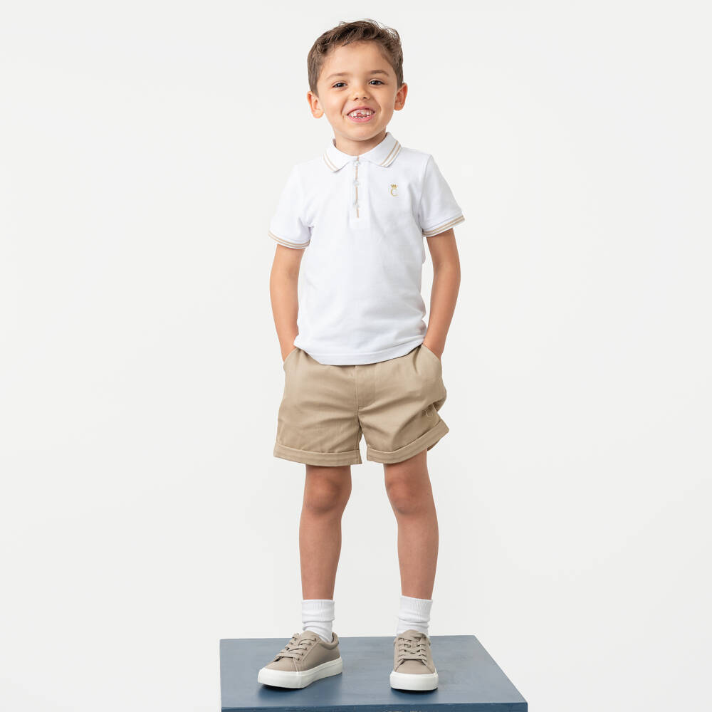 Caramelo Kids-Boys Classic Cotton Shorts Ensemble | Childrensalon Outlet
