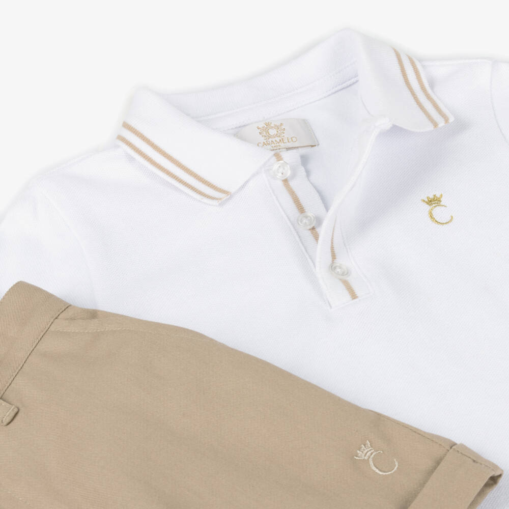 Caramelo Kids-Boys Classic Cotton Shorts Ensemble | Childrensalon Outlet