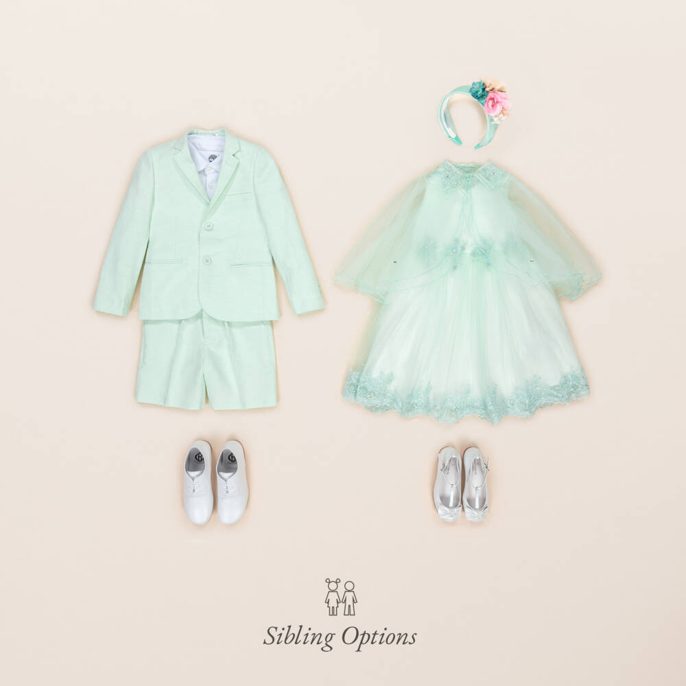 Caramelo Kids-Boys Green Linen & Cotton Shorts Suit | Childrensalon Outlet