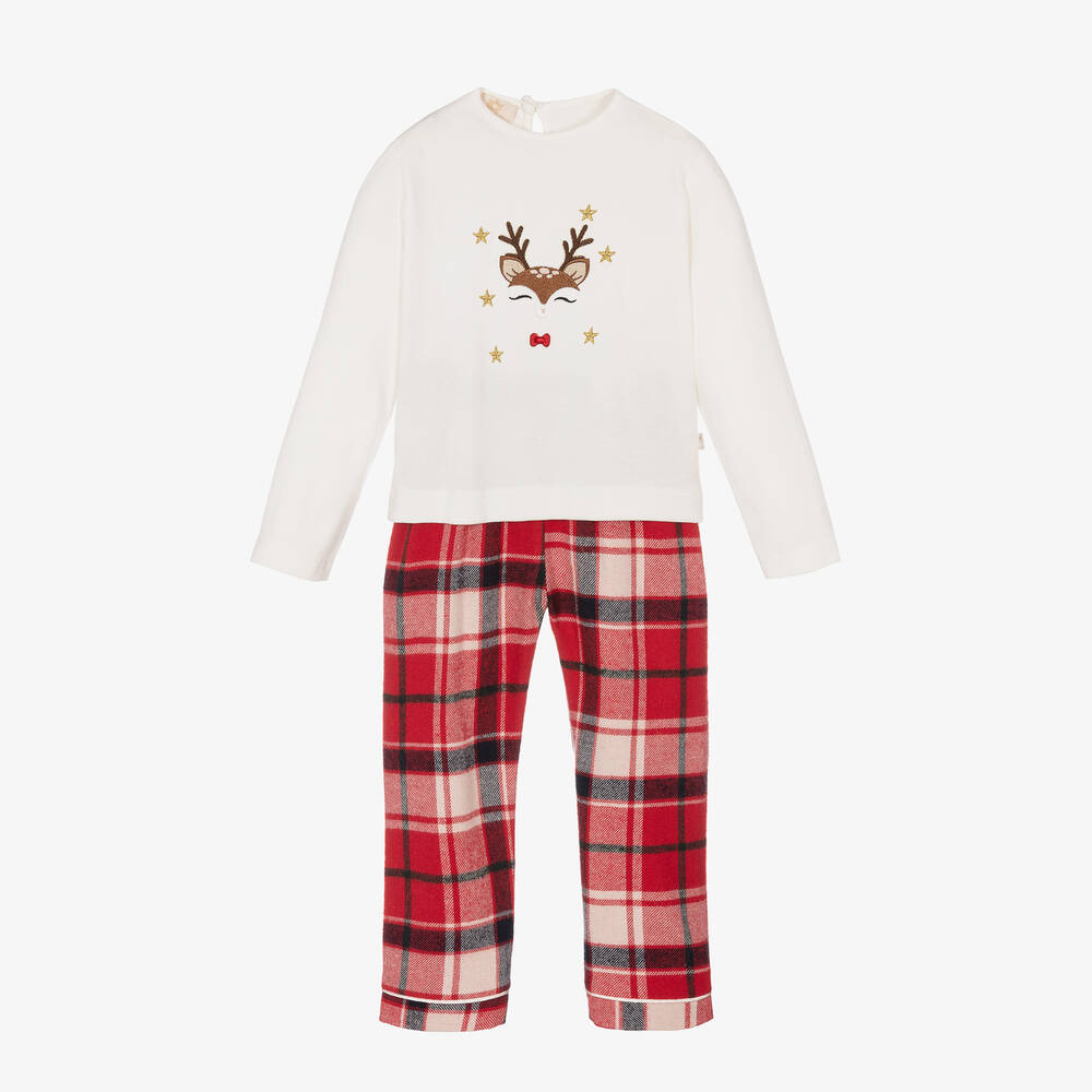 Caramelo Kids - Pyjama ivoire et rouge garçon | Childrensalon