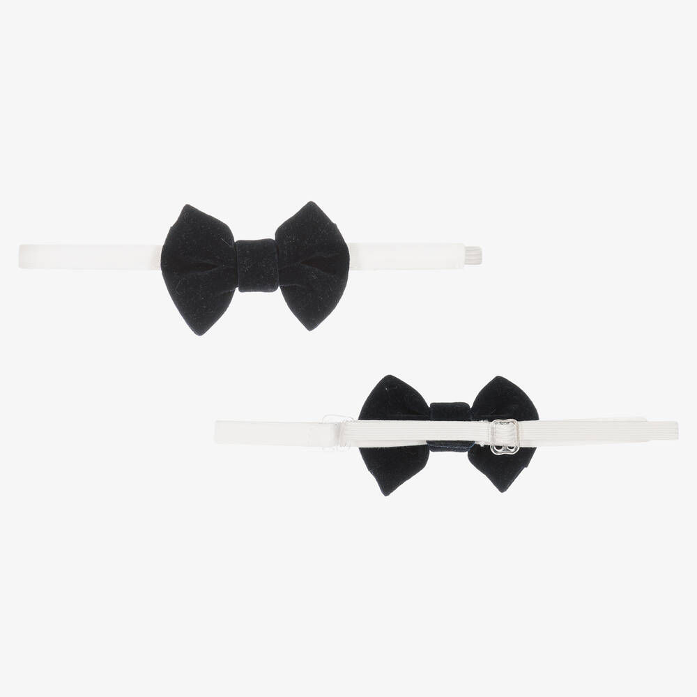 Caramelo Kids-Boys Navy Blue Velvet Shorts Set | Childrensalon Outlet